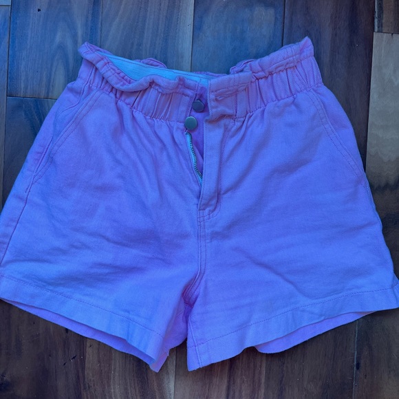 pink paper bag shorts - Picture 2 of 3